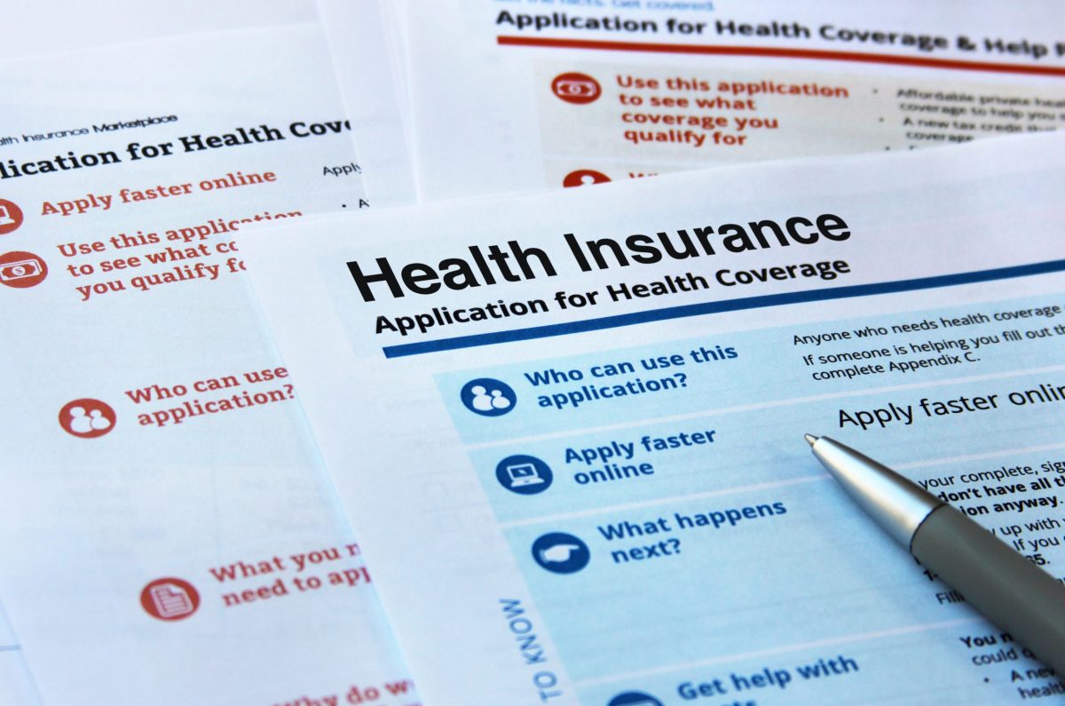 Forms and application for health insurance
